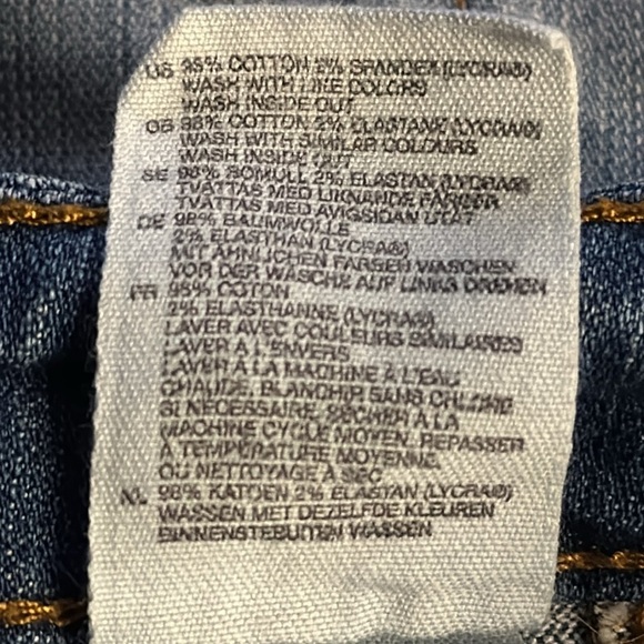 H&M Sz 4 Vintage style Womens Skirt/Blue Denim knee length Skirt/A Line Skirt - Picture 8 of 10